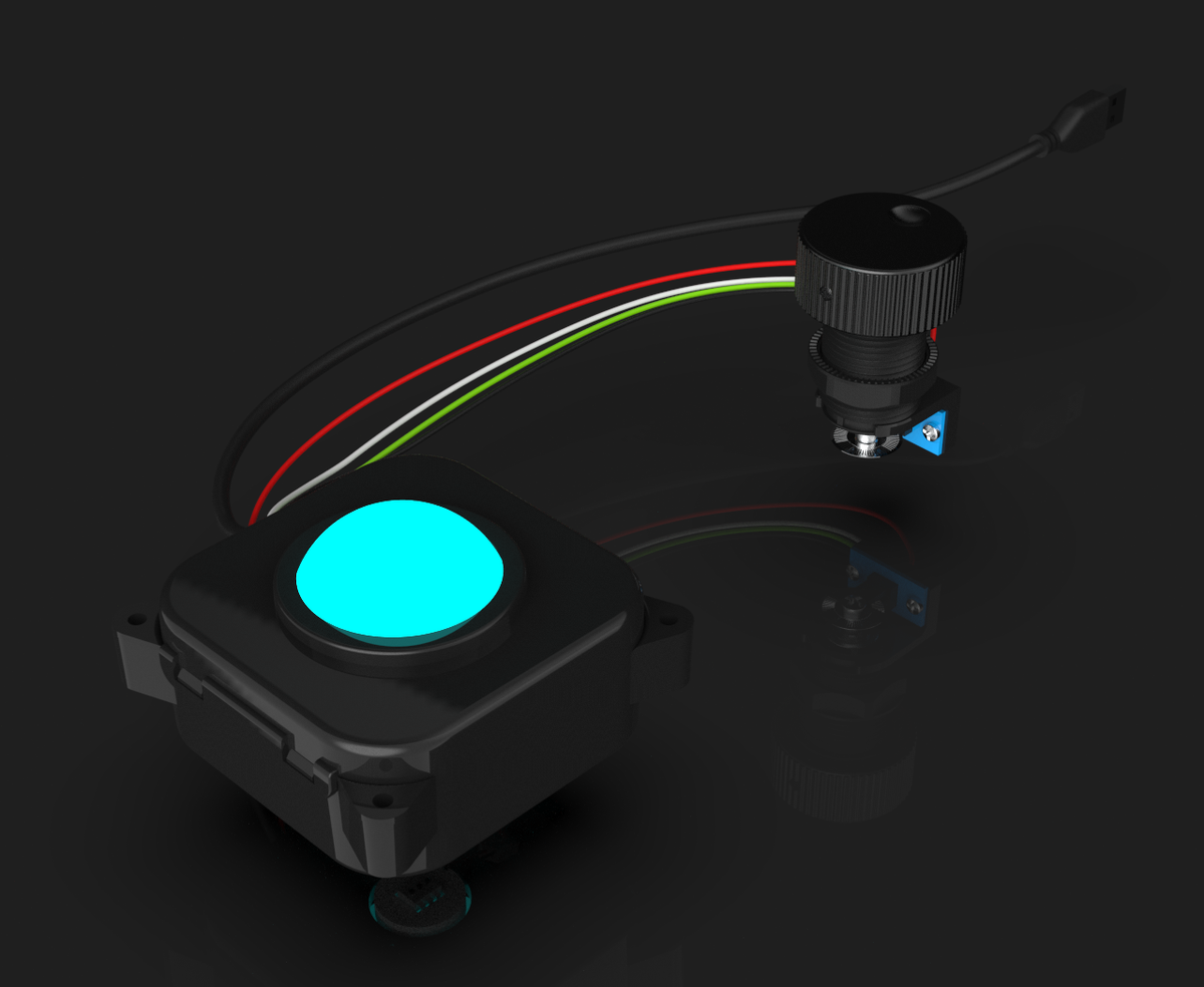 GRS LED Trackball with Spinner Thunderstick Studios