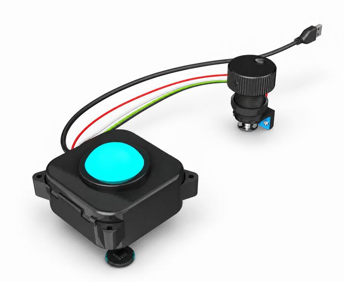 GRS LED Trackball with Spinner Combo